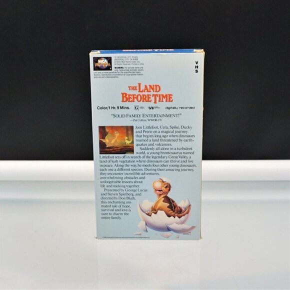 The Land Before Time VHS Video Tape MCA Universal 1988 Dinosaurs Movie - Picture 3 of 5